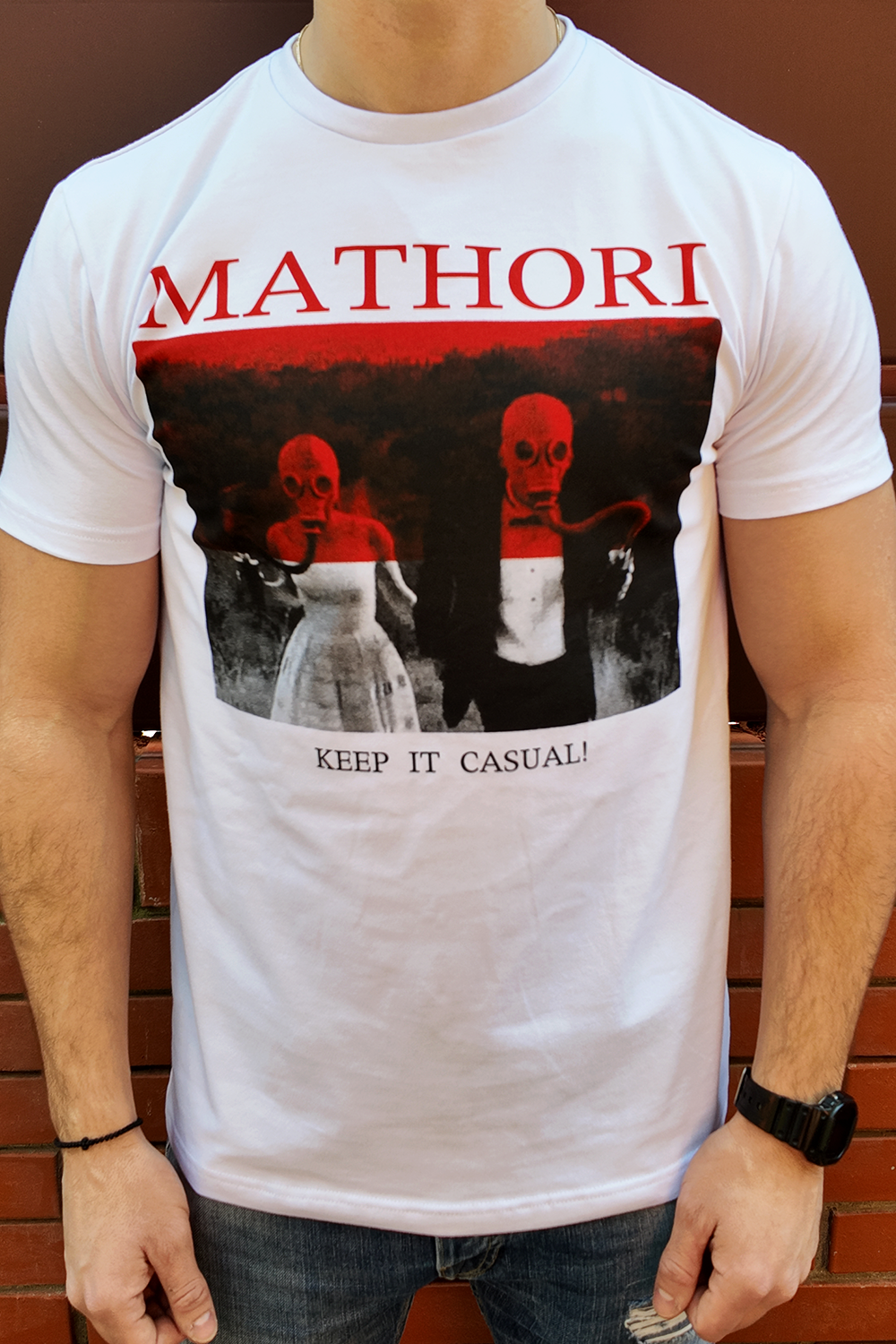 mathori keep it casual bela majica