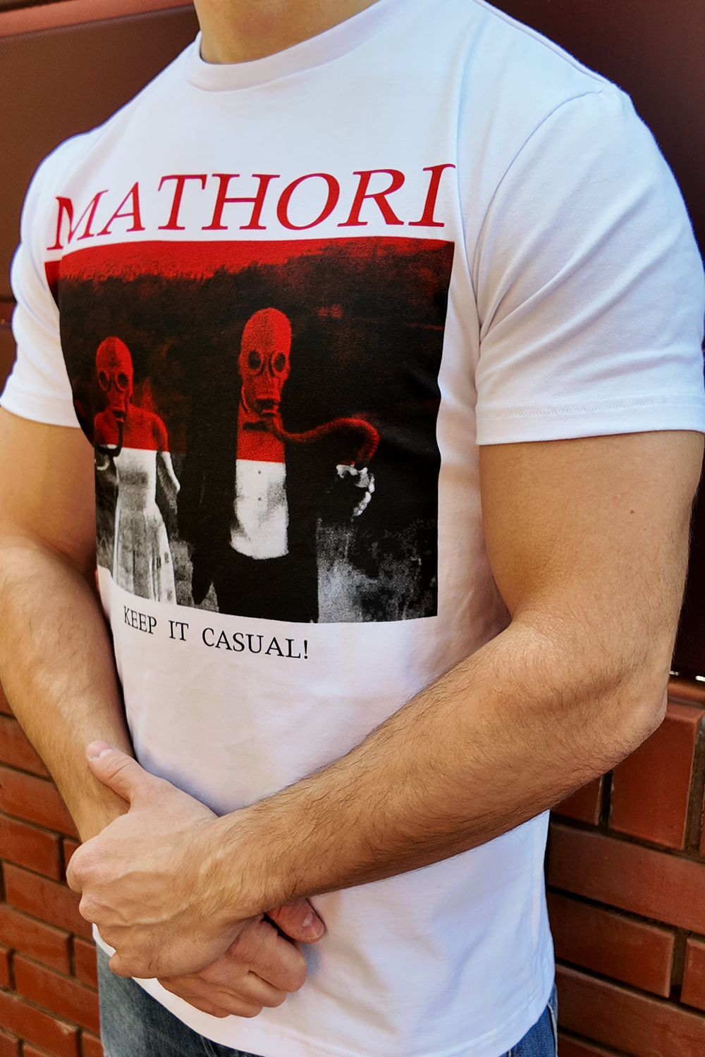 keep it casual bela majica