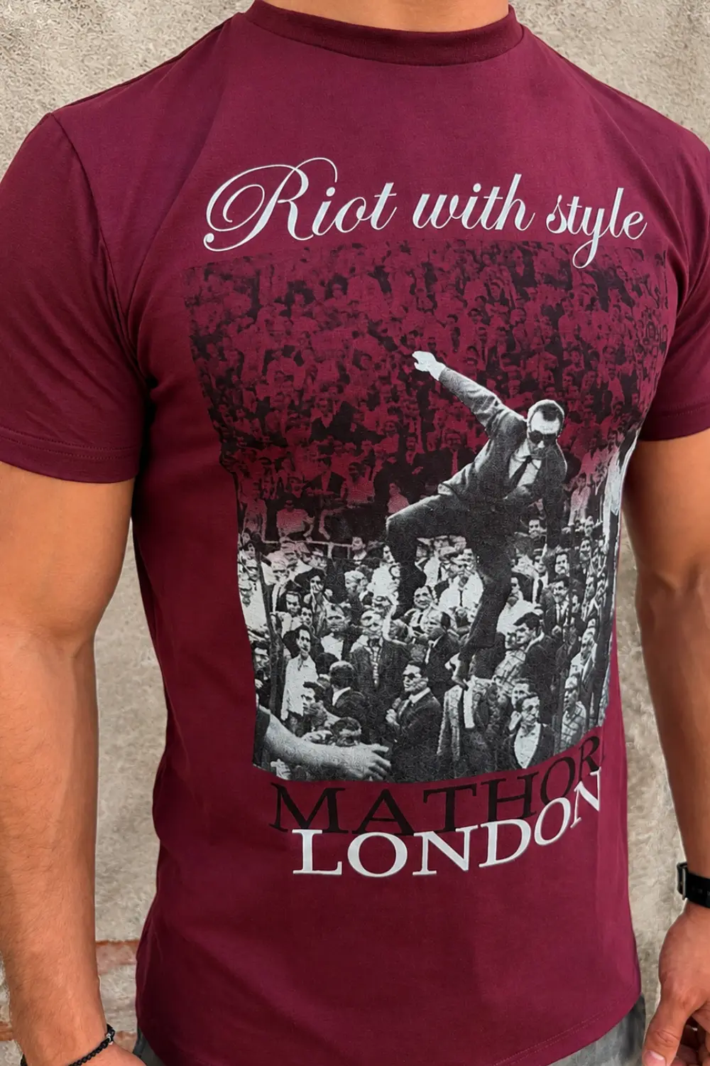 Majica Mathori Riot With Style Bordo