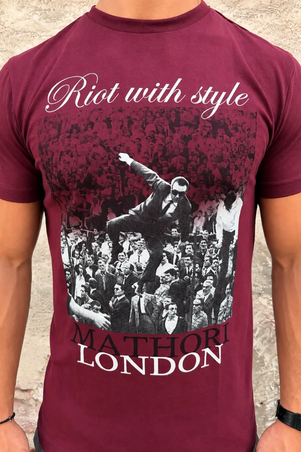 Majica Mathori Riot With Style Bordo